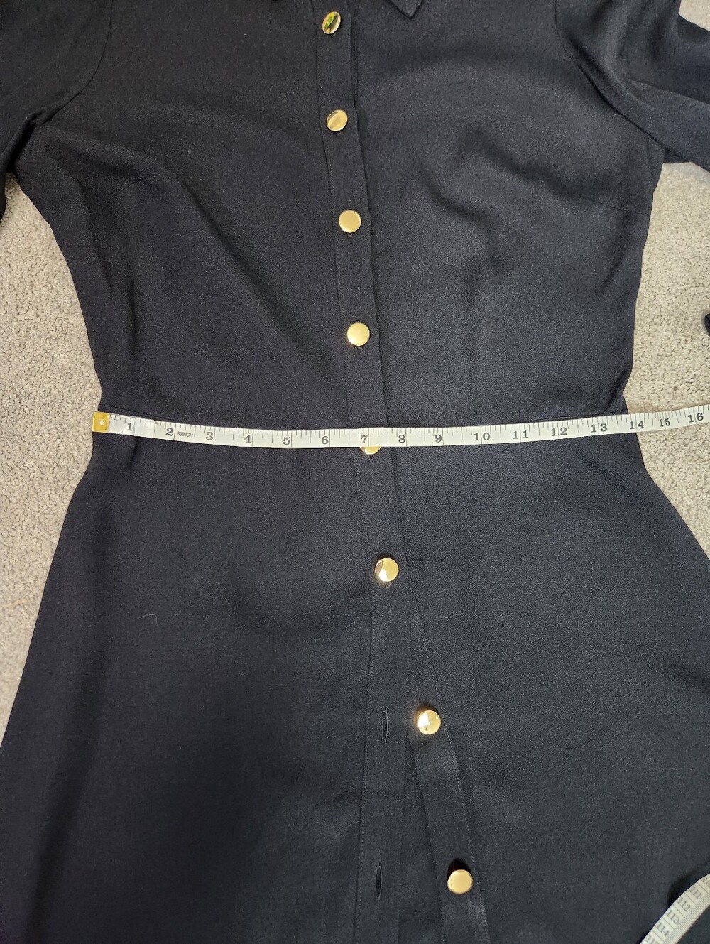 Reformation Hugh Long Sleeve Shirt Dress Preppy Dark Academia Size 6 Office Prep - Picture 12 of 14